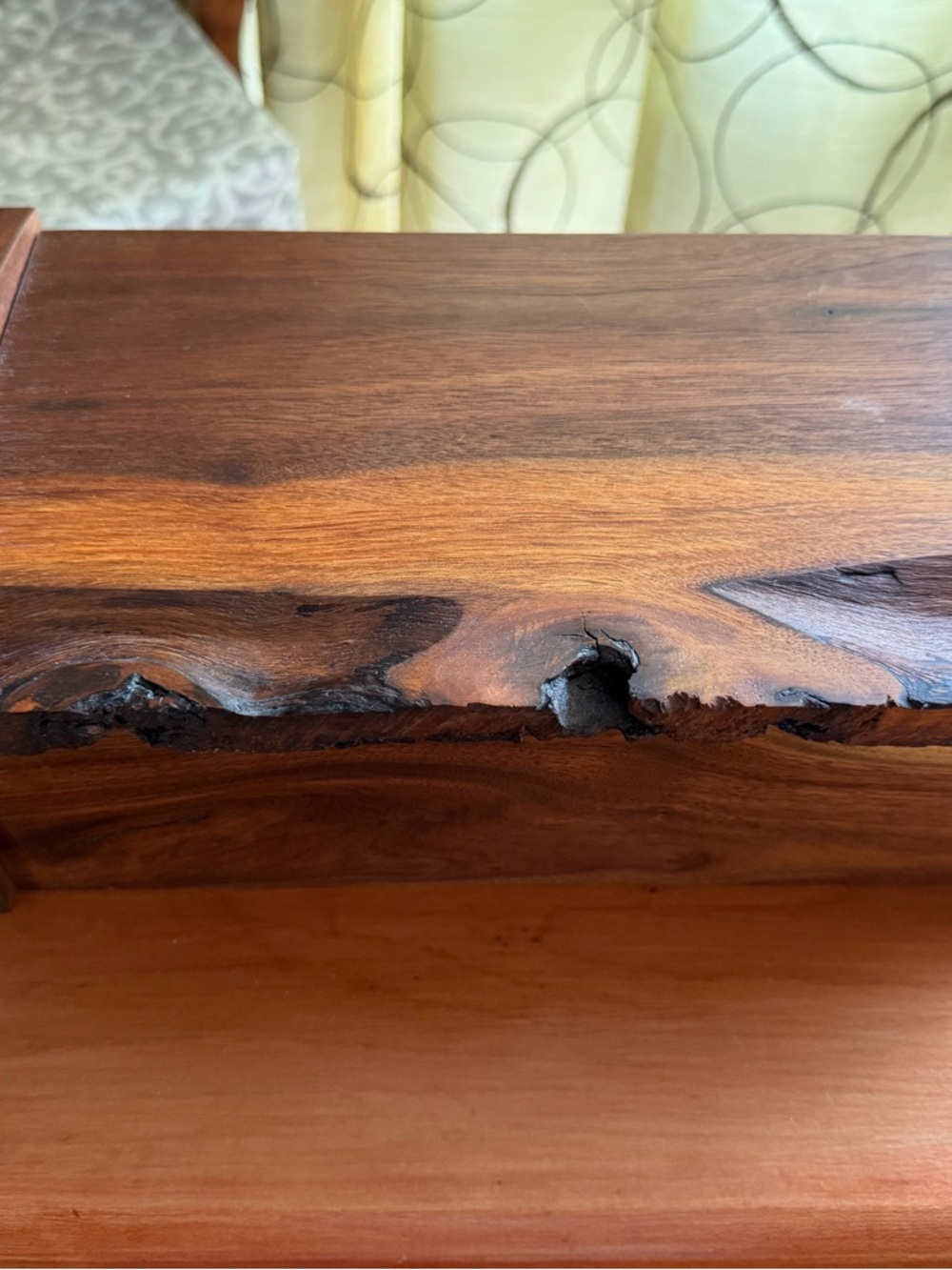 Live Edge Wood Shelf - Natural Brown Home Art